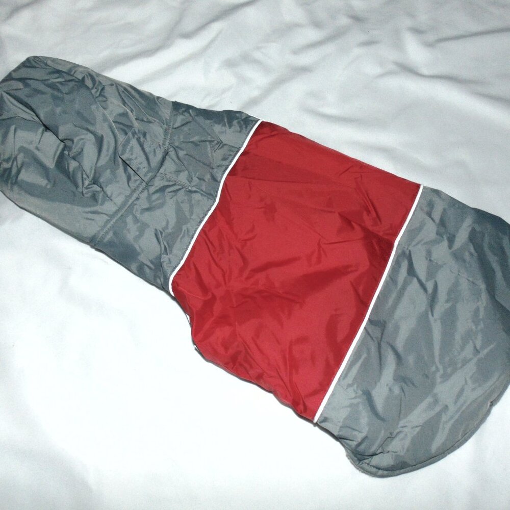 Dog Winter Waterproof Coat Jacket w/ Fleece Lining Gray size M Double Sided
